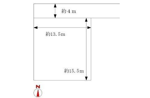 元山町土地の土地図