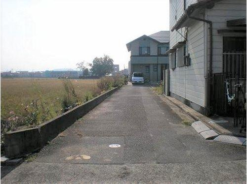 元山町土地の前面道路含む現地写真|進入路北側