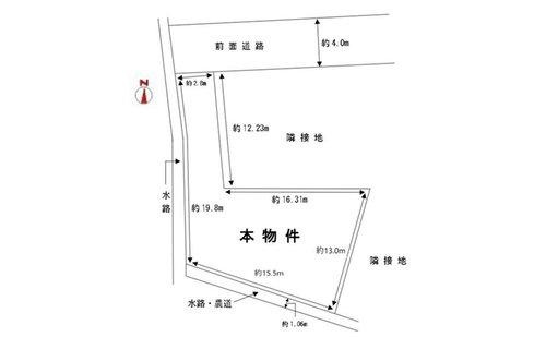 丸亀市中府町三丁目 土地の土地図
