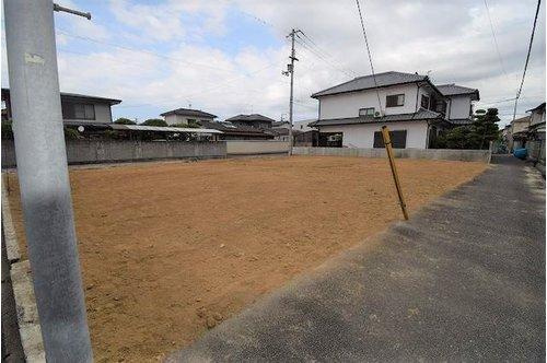 円座町土地の前面道路含む現地写真|南側道路