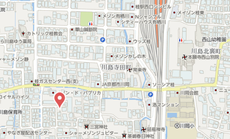 京都市西京区川島玉頭町　新築戸建の地図