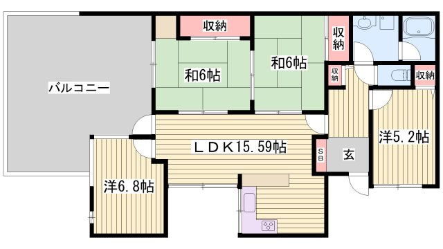 グランドメゾン姫路の間取り