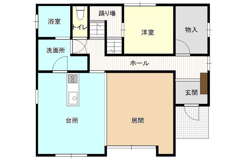 岩舟町静　中古戸建の間取り