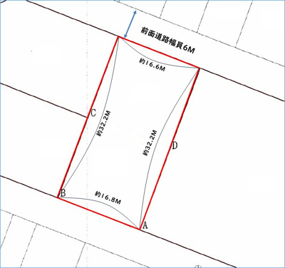 【区画図】 | 沖縄市泡瀬3丁目【161.37坪】