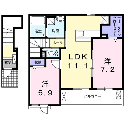 ファミール・Ｋ　参番館Ⅱの間取り|間取図