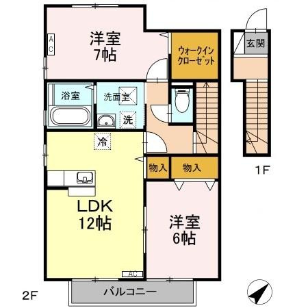 【間取り】 | セジュールシャルマン A棟
