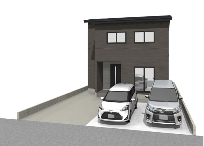 高知市福井町・B号地-建築条件付き-売土地の完成予想図|B号地