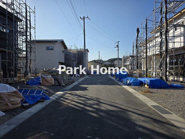 高知市福井町・B号地-建築条件付き-売土地の前面道路含む現地写真