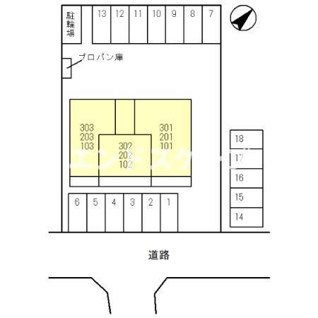 カルデアの区画図|高崎、前橋、伊勢崎エリアのお部屋探しはエンドスケープまで！お客様の理想お聞かせ下さい♪