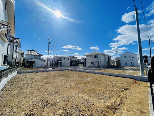 敷地面積40坪～　売地　川越市笠幡　の外観|建築条件なし！お好きなハウスメーカーで建築可能です♪日当たり良好♪生活環境充実♪都市ガス・本下水！