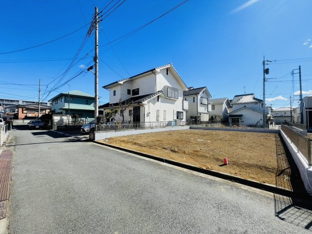 敷地面積40坪～　売地　川越市笠幡　の前面道路含む現地写真|北西側4ｍ公道