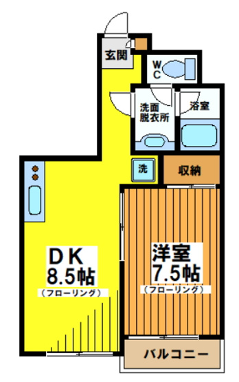 【間取り】 | エランドール幡ヶ谷