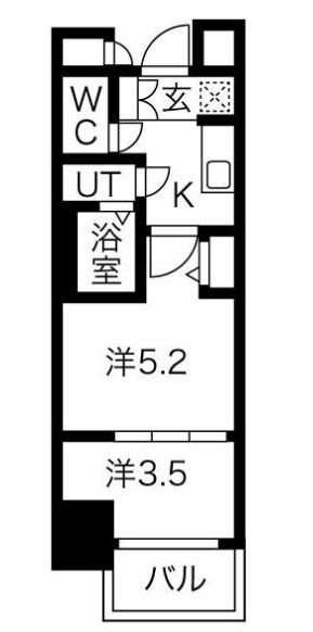 MJC大阪リベルテの間取り
