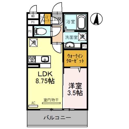 サンライズ湊Ⅱの間取り
