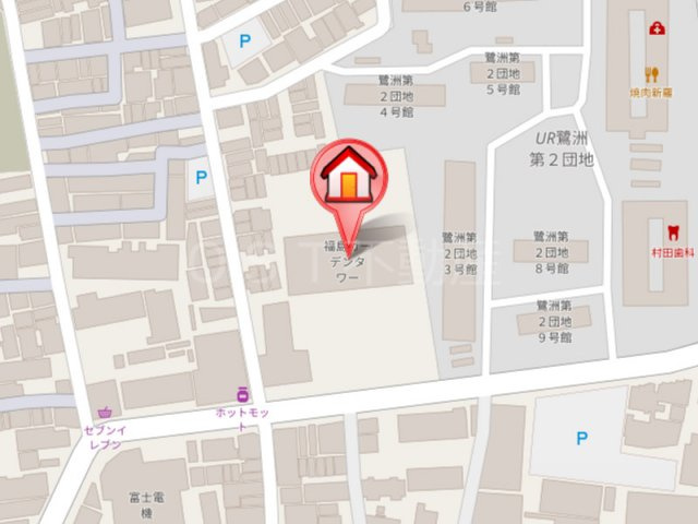 福島ガーデンズタワーの地図