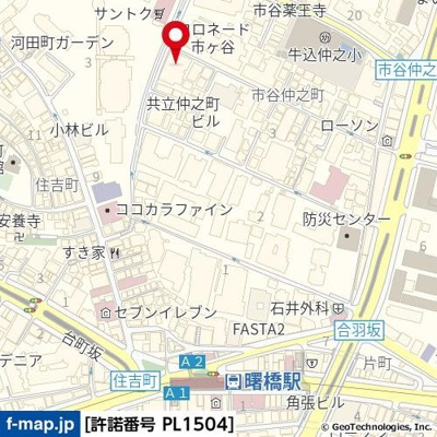 【地図】 | プラウド ジェム市ヶ谷