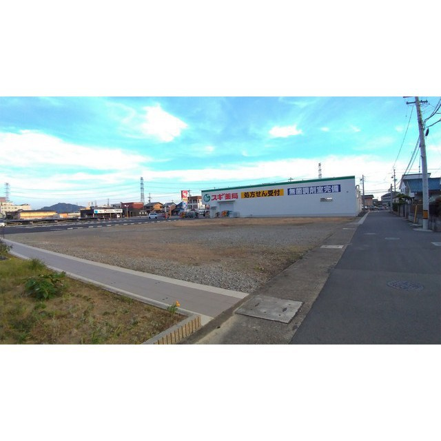 岐阜市黒野の事業用地の外観|貸地