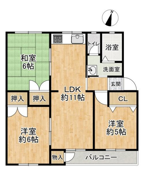 【間取り】 | 名谷1団地5号棟