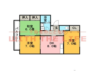 シャルムⅢ【キャッシュバック対象物件】の間取り