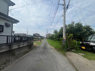 【前面道路含む現地写真】 | 東松山市下唐子　「つきのわ駅」徒歩20分　敷地163坪　【唐子小学区】