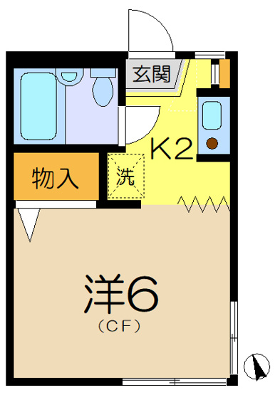 【間取り】 | マリンコーポ１