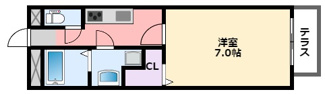 【間取り】 | クレール栄翔
