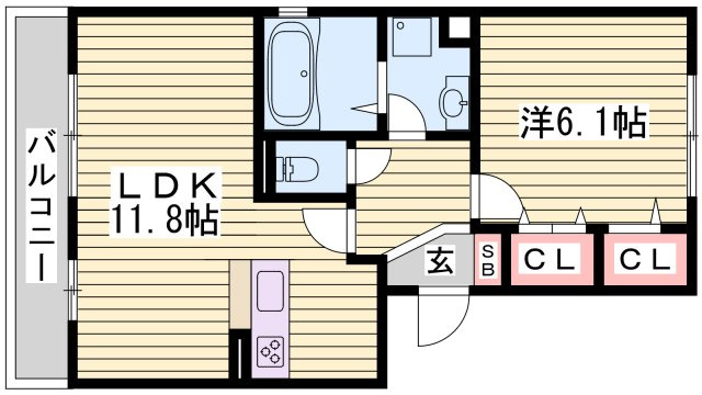 グランソレイユ南多聞台の間取り
