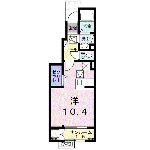 【間取り】 | 村上ハイツ | ワンルームです
