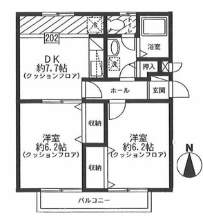 【間取り】 | サンガーデン国立Ｂ棟