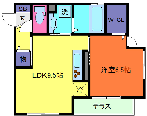 Ｄ－ｒｏｏｍ高羽の間取り
