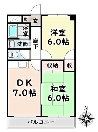 【間取り】 | コーポ牛巻【名古屋市賃貸・RC造】