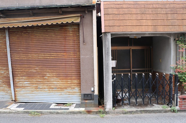 住吉二丁目土地の外観|北側境界部分です
