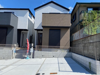 【外観】 | 神戸市須磨区白川台7丁目　新築戸建　仲介手数料無料！ | 落ち着いた雰囲気の外観です