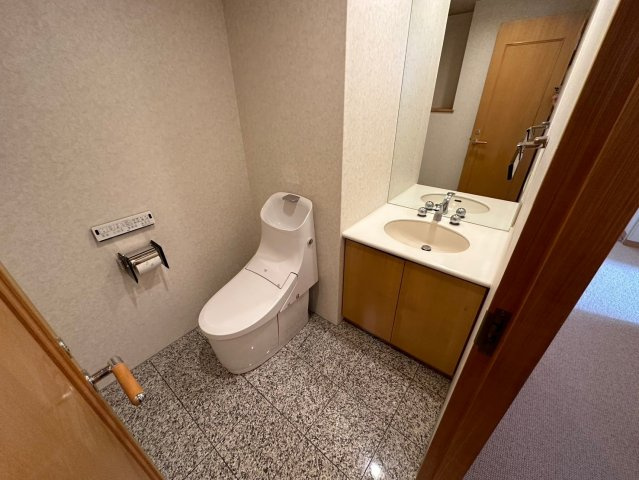 ザ・シーン徳川園のトイレ|清潔感溢れるトイレ。機能的な手洗い場付きカウンターのあります！