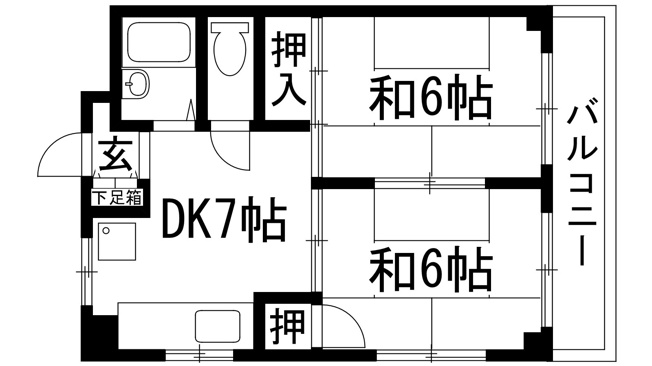 【間取り】 | リーフ北野