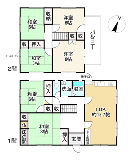 【間取り】 | 野洲市比江　中古戸建