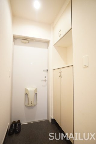 熊本市南区八分字町のアパートの玄関