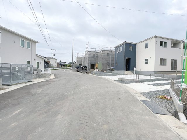 二本松市油井第5の前面道路含む現地写真