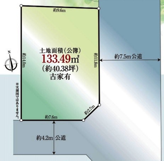 【土地図】 | 川越市むさし野　建築条件なし売地　東武東上線『川越駅』徒歩24分　【武蔵野小学区】