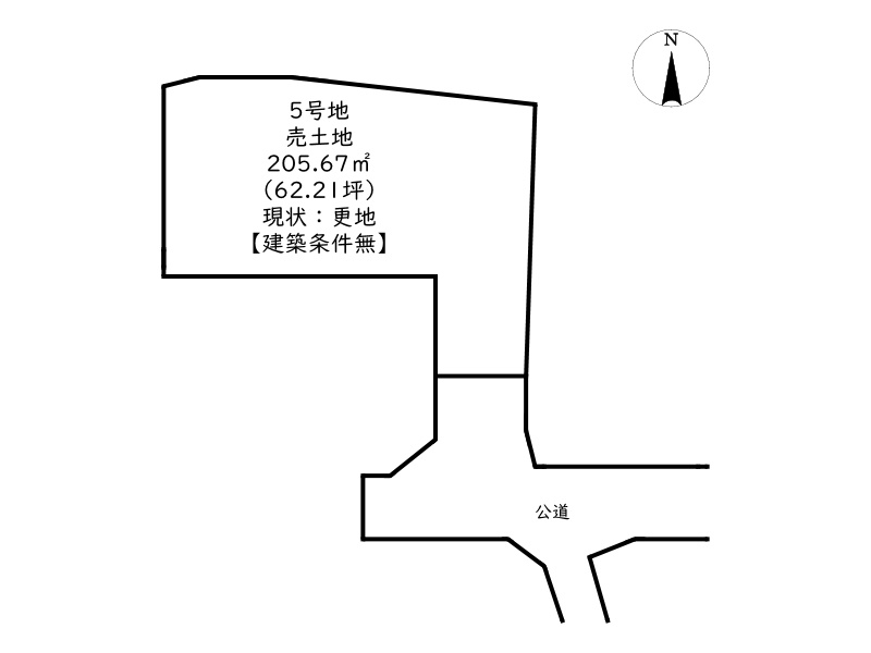 姫路市上大野4丁目／全5区画の土地図