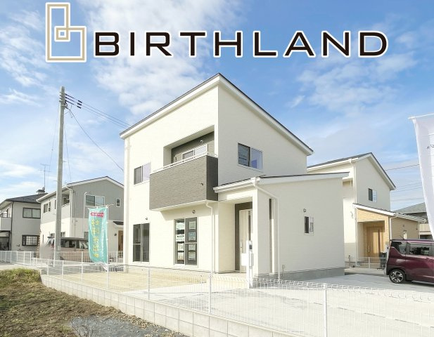 新築戸建　郡山市富田下西田　富田西小・第六中　オール電化住の外観|いつでも内覧可能です！