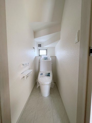 新築戸建　白河市久田野23-P1　イロドリライト　全6棟のトイレ