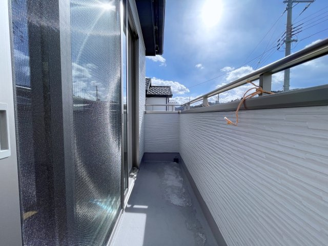 新築戸建　白河市久田野23-P1　イロドリライト　全6棟のバルコニー