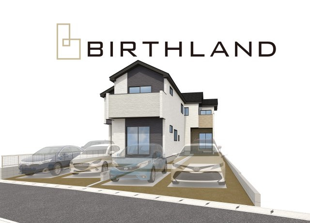 郡山市亀田1期の外観パース|完成予想図