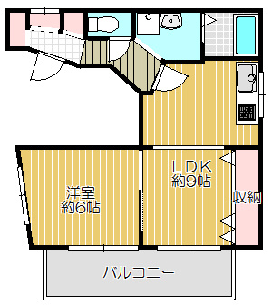 【間取り】 | ６丁目アパートメント