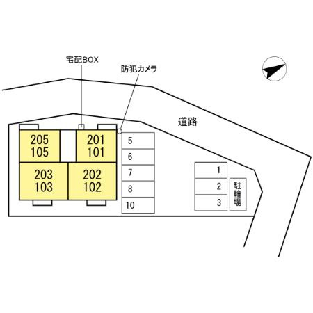 プランドールＸⅠの区画図