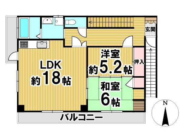 糟屋郡須恵町大字佐谷　中古戸建の間取り|2階　間取り図