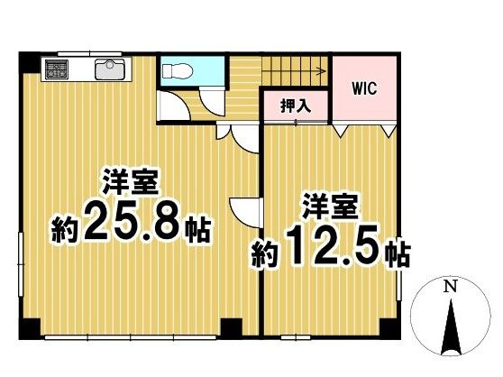 糟屋郡須恵町大字佐谷　中古戸建の間取り|3階　間取り図