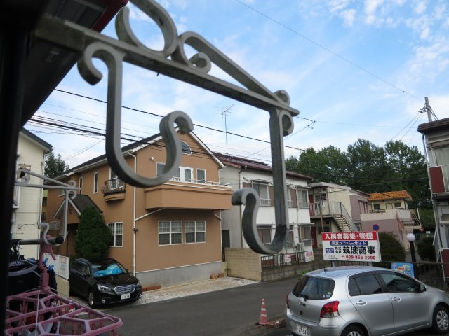 筑波ユニバーサイド のバルコニー|洗濯物も外に干せます