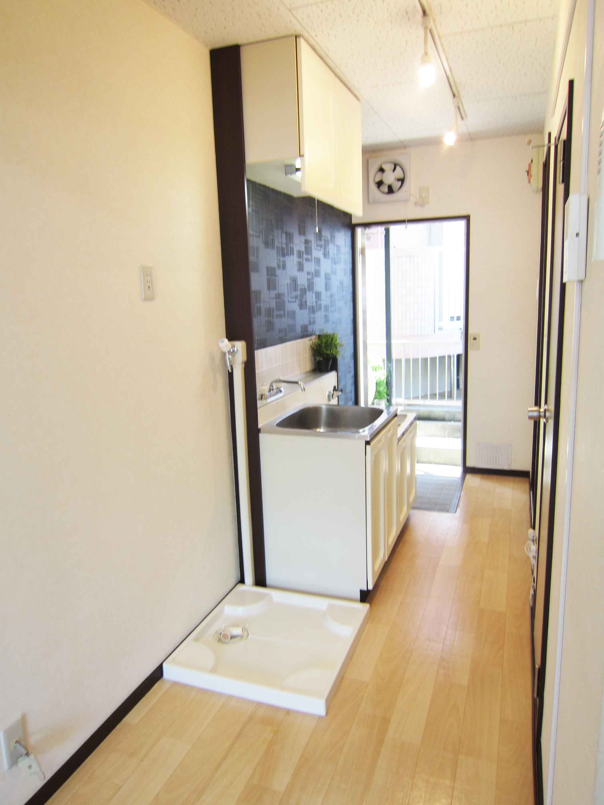 筑波ユニバーサイド の居間・リビング|室内洗濯機置き場有り